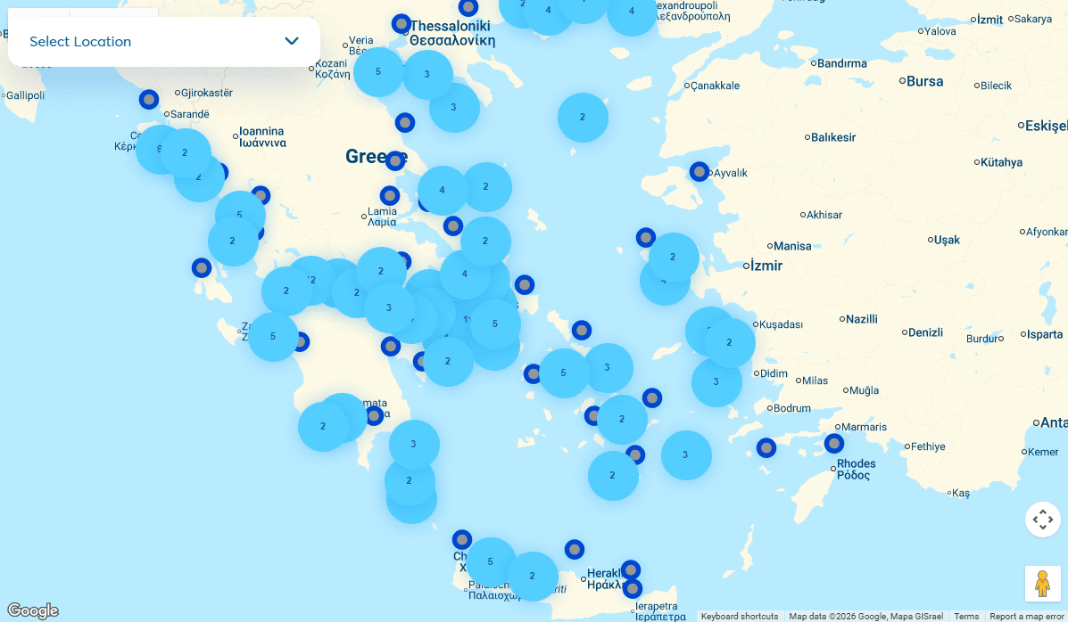 Blue Flag Beaches Map