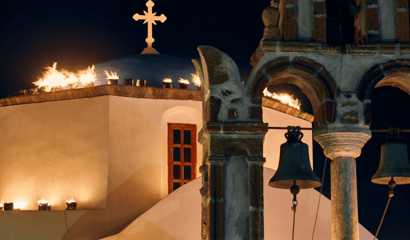 Easter on Santorini Island