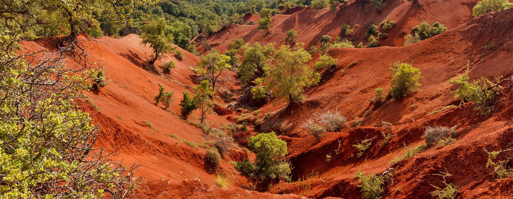 Kokkinopilos, the Singular Red Clay Hills of Preveza